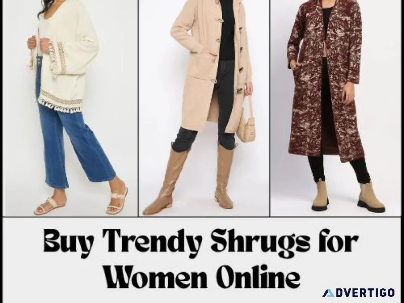 Buy trendy shrugs for women online