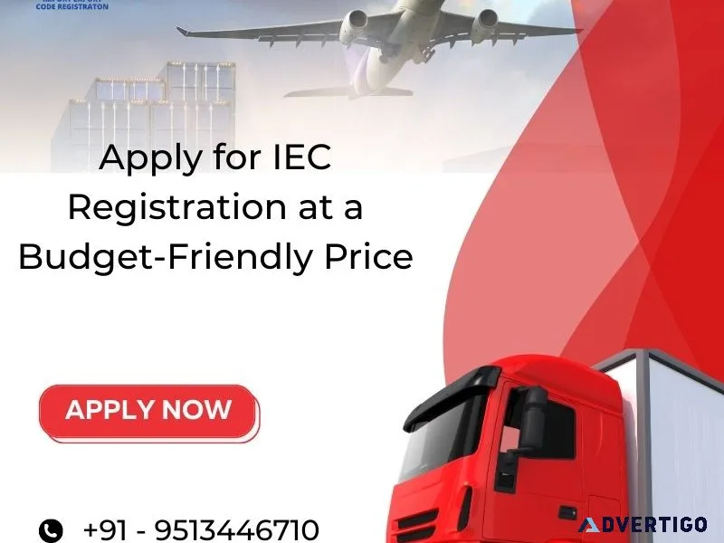 Apply for iec registration at a budget-friendly price