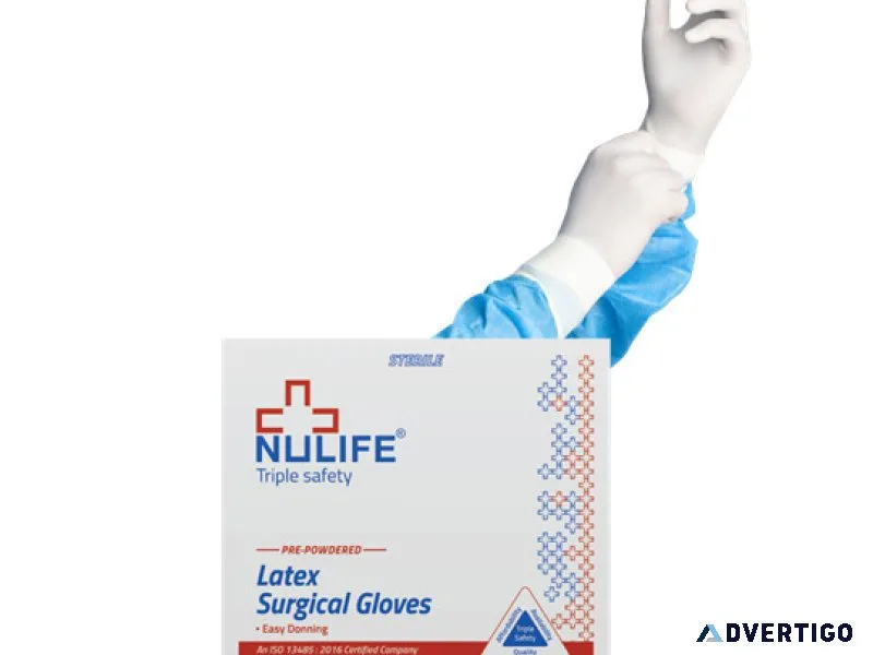 Nulife pre-powdered surgical gloves – trusted brand