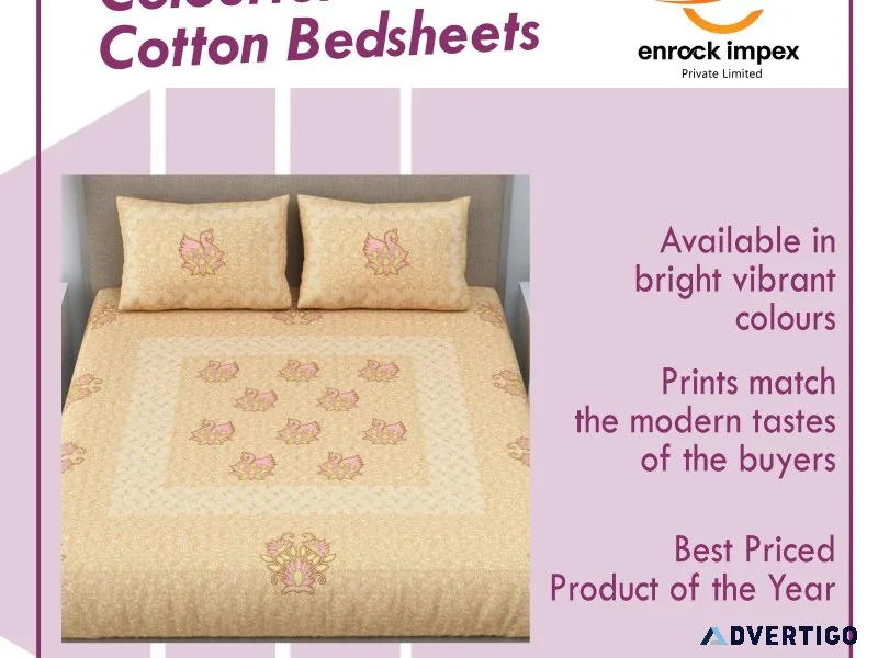 Printed bedsheets exporters from india - enrock impex