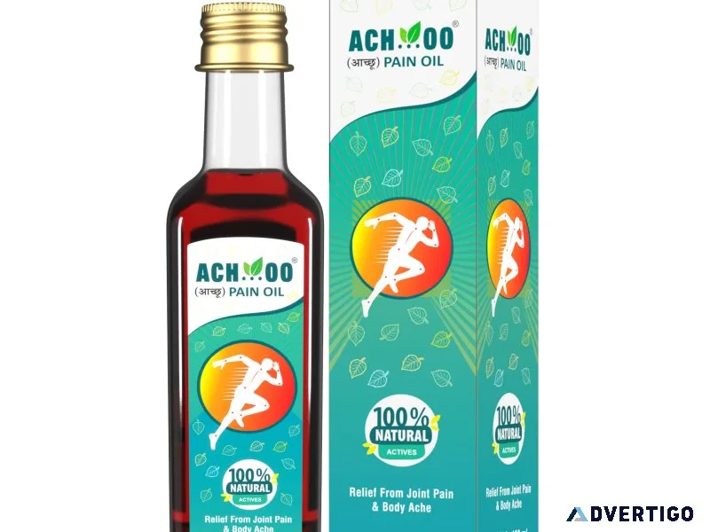 Achoo ayurvedic pain relief oil: a natural solution for relief
