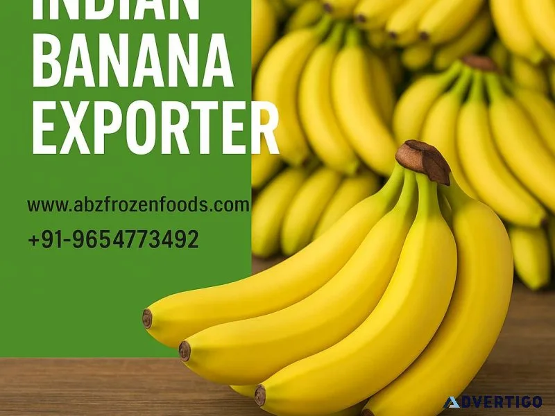 Golden taste from india – trusted indian banana exporter