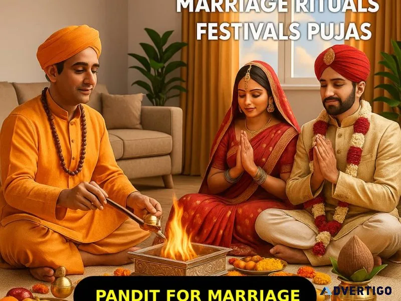 Hire pandit for marriage – create sacred bonds with authentic