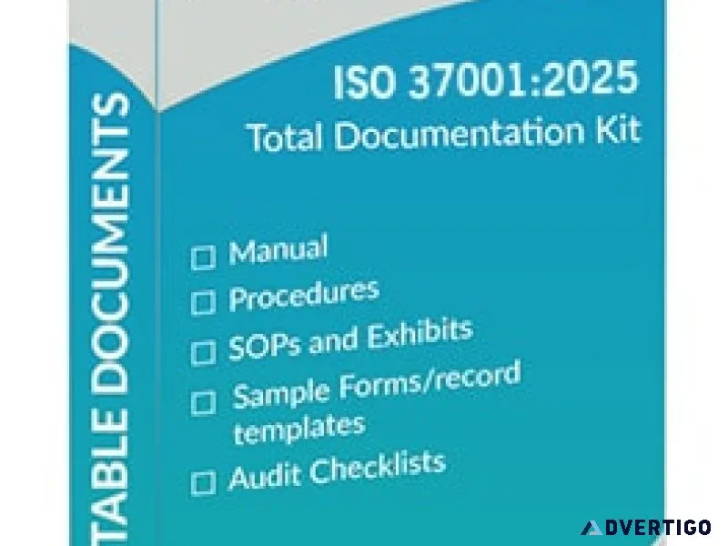 Iso 37001 documentation kit – global manager group