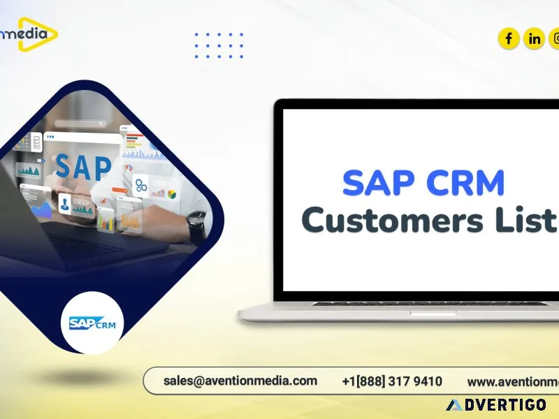 Gain leads by securing our sap crm customers list
