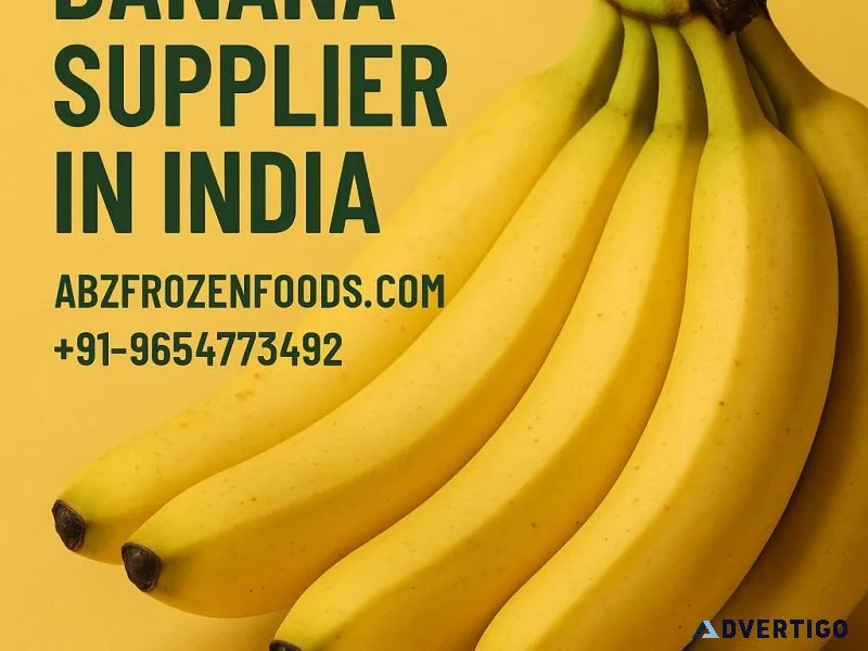 Freshness you can taste, quality you can trust – premium banana