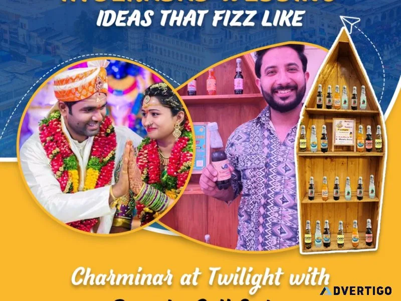 7 hyderabad wedding ideas: custom banta sodas, nizami themes & d