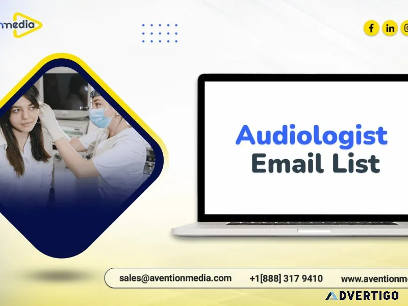 Boost b2b growth with our audiologist email list today
