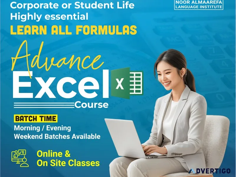 Master advanced excel with us call +971 56 872 3609