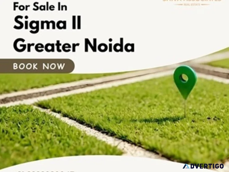 Prime residential land for sale in sigma ii, greater noida