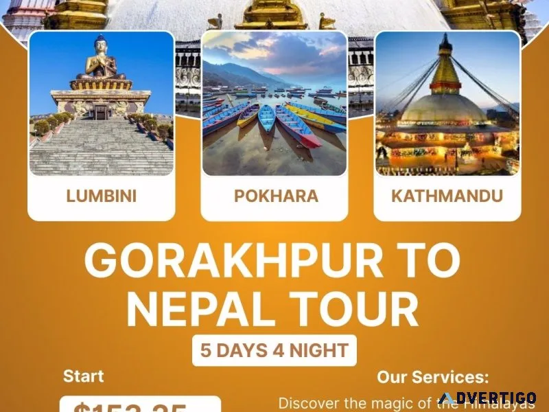 Explore the best gorakhpur to nepal tour package