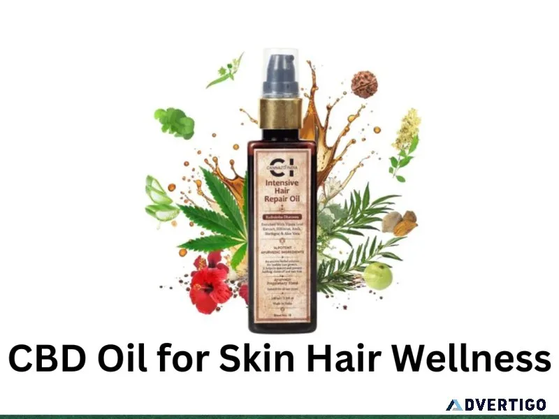 Cbd oil for healthy skin and shiny hair