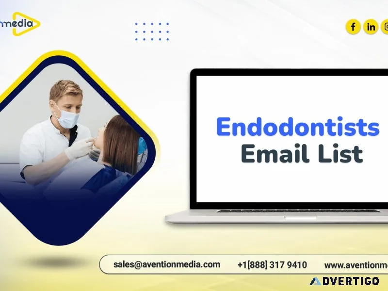 Endodontists email list with targeted contact details