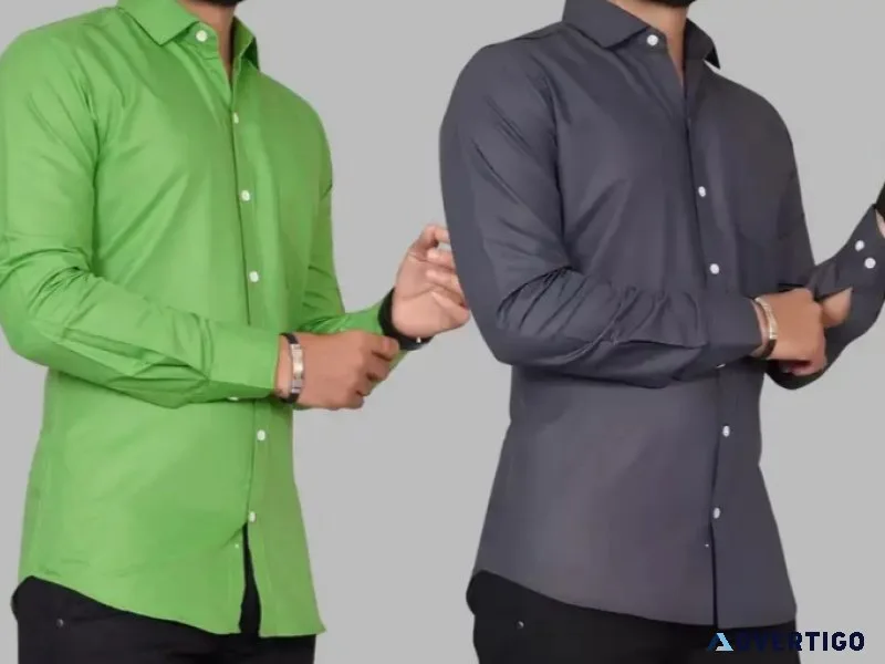 Men solid casual multicolor shirt