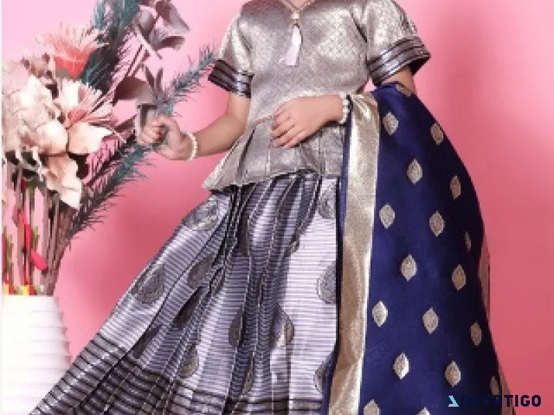 Baesd girls ready to wear lehenga & blouse with dupatta