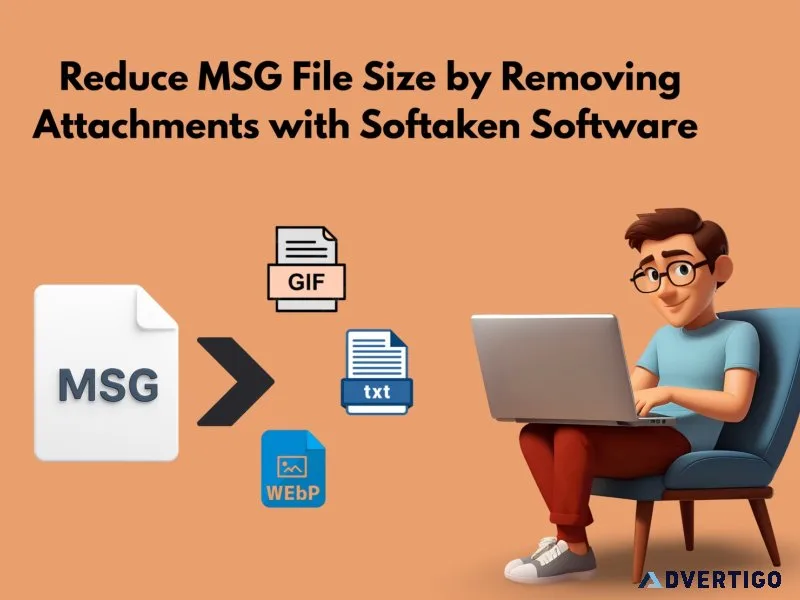 Reduce msg file size by removing attachments with softaken soft