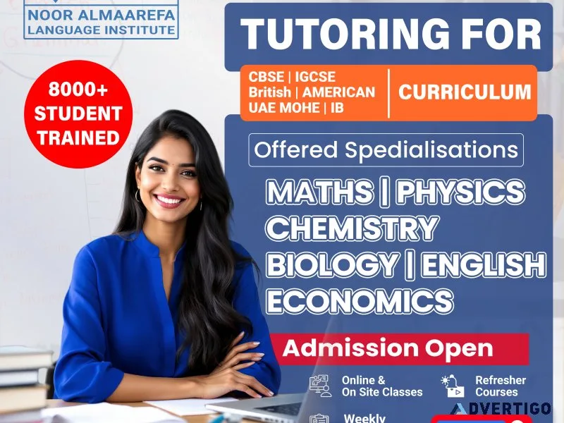Boost your grades with expert tutoring call +971 56 872 3609