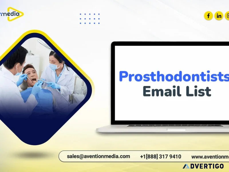 Sales-focused prosthodontists email list from avention media