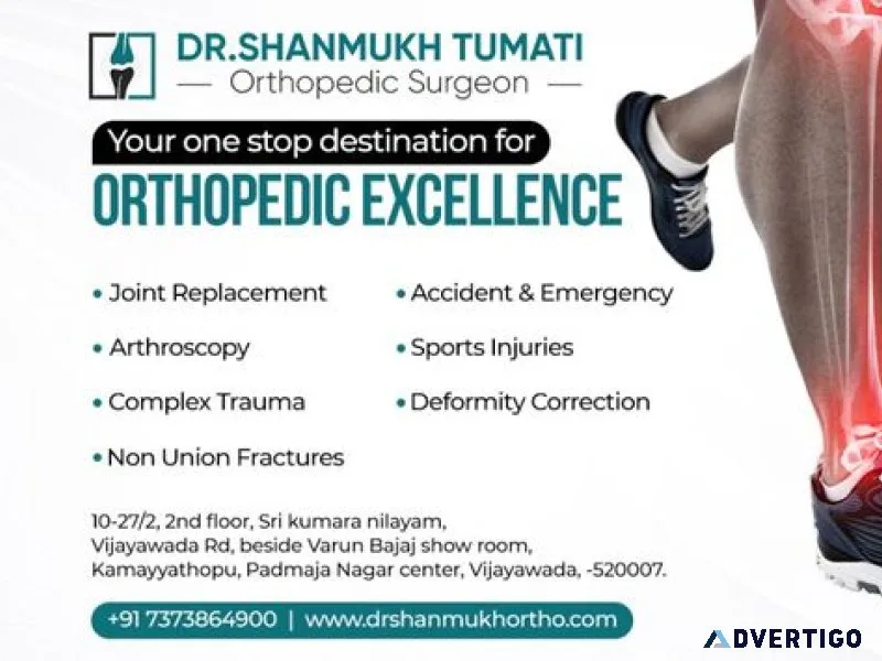 Best orthopedic clinic in vijayawada | dr shanmukh tumati