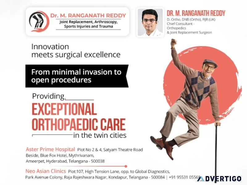 Best orthopedician in kondapur | dr m ranganath reddy