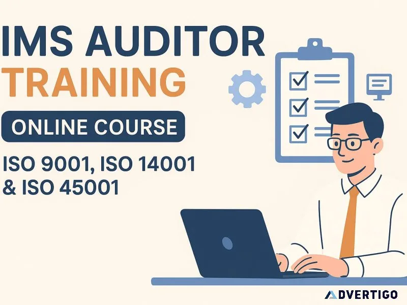 Ims auditor training course for iso 9001, iso 14001 & iso 45001