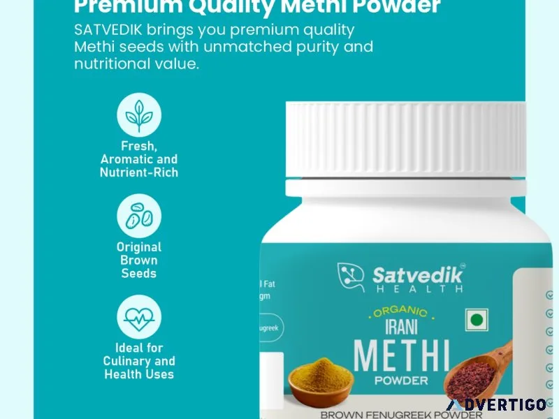 Buy pure irani methi seeds powder from satvedik