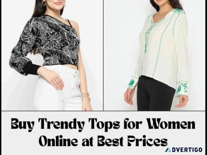 Buy trendy tops for women online at best prices