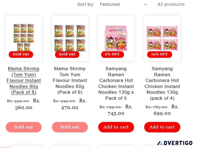 Buy korean noodles online in india | luckystorein