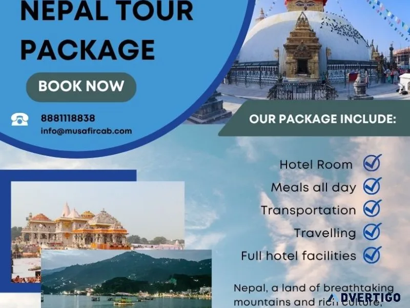 Ayodhya to nepal tour package with musafircab