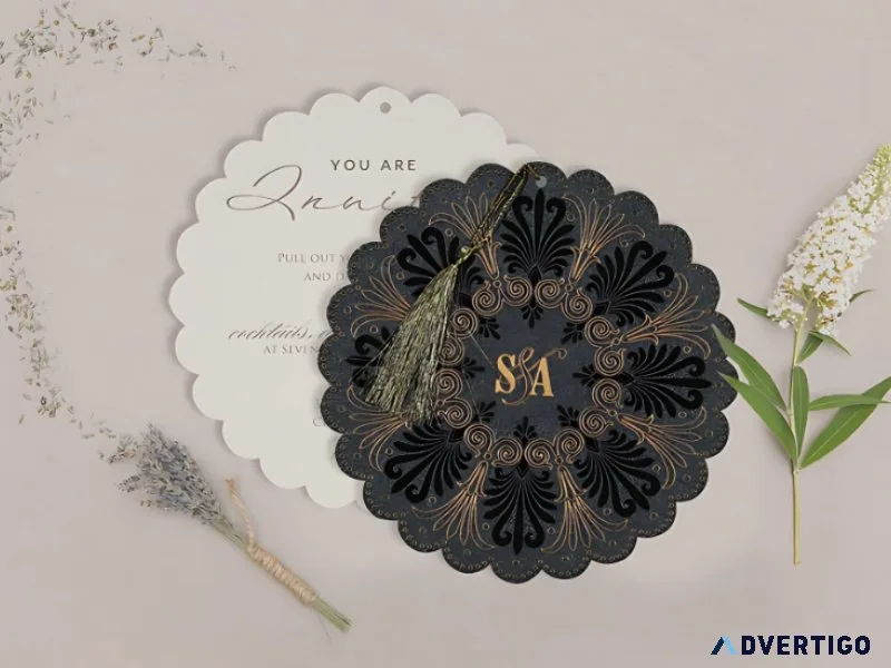 Timeless embossed wedding invites | a lasting charm