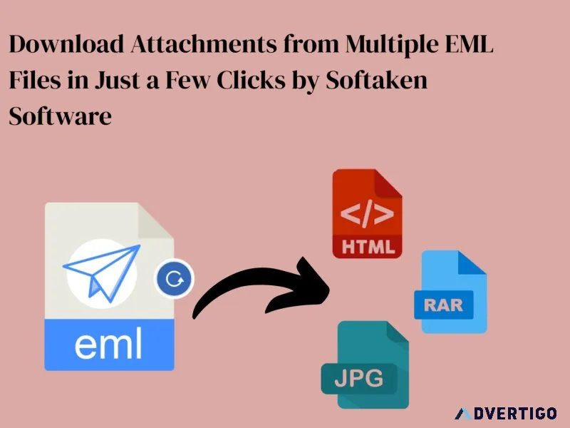 Download attachments from multiple eml files in just a few click