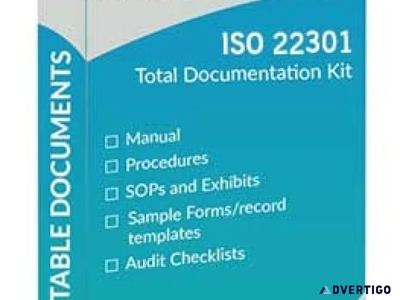 Iso 22301 documentation kit – bcms manual by global manager