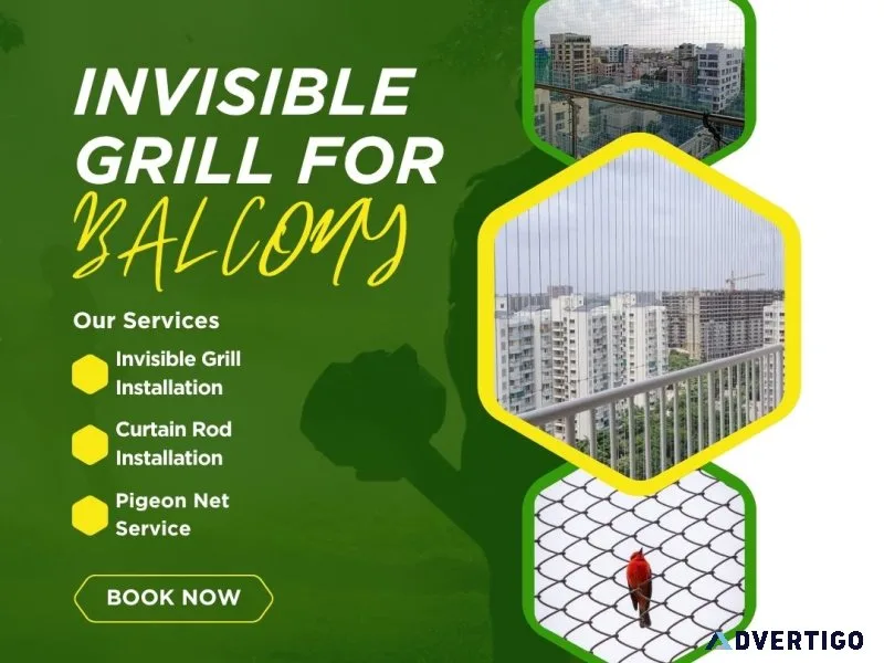 Invisible balcony grills for modern homes