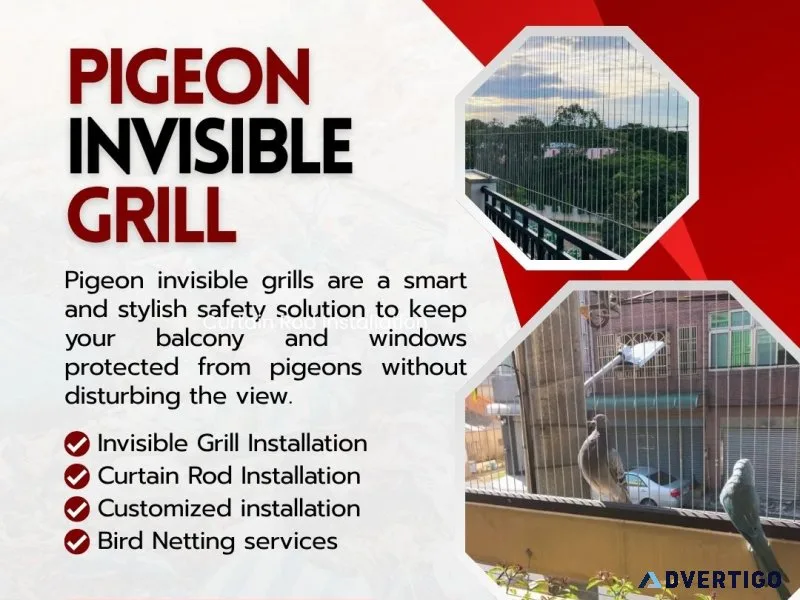 Invisible pigeon grill – modern safety for your home