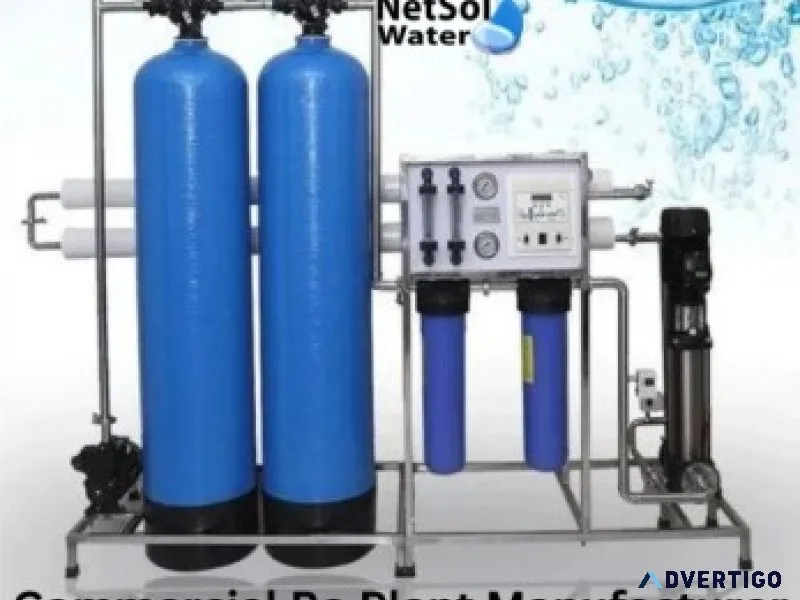 Netsol water providing cost-effective commercial ro plant manufa
