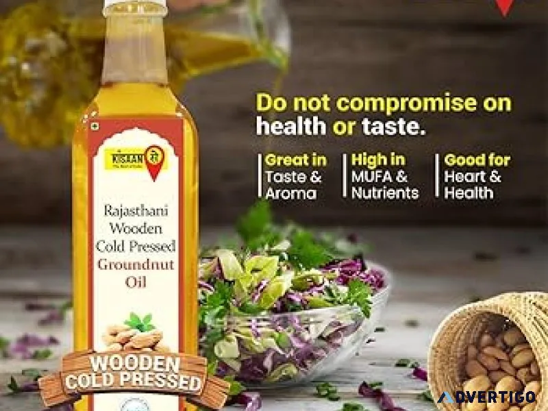 Best wood pressed groundnut oil – 100% pure, healthy & chemical-
