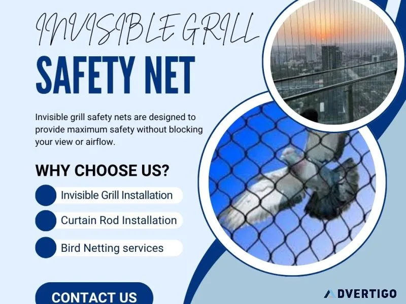 Best invisible grill & bird net services in jaipur
