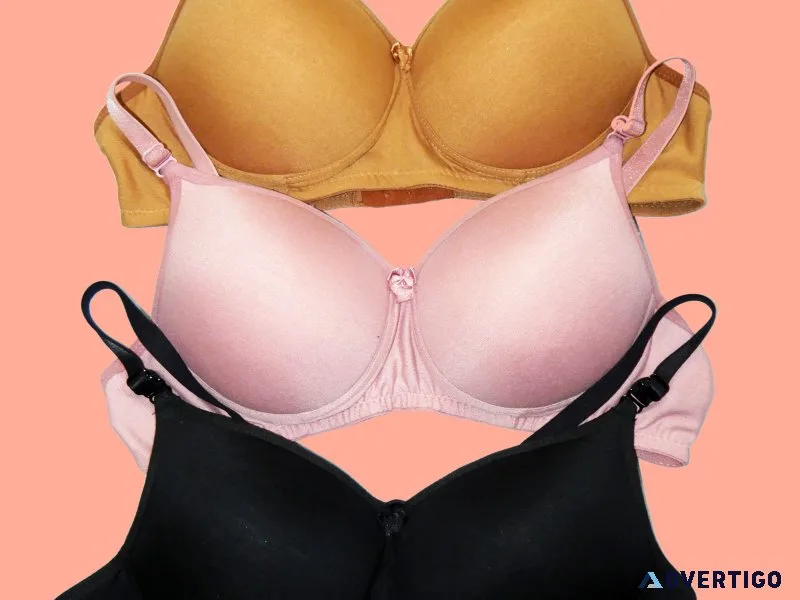 Soumora women’s seamless padded t-shirt bra combo (pack of 3) –