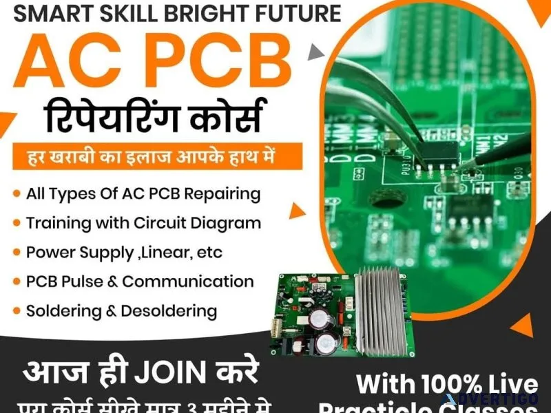 Join advanced ac pcb repairing course with certification