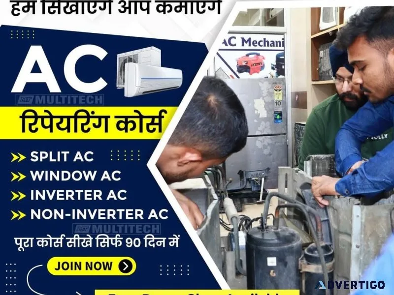 Best ac repairing course in delhi | practical training at multit