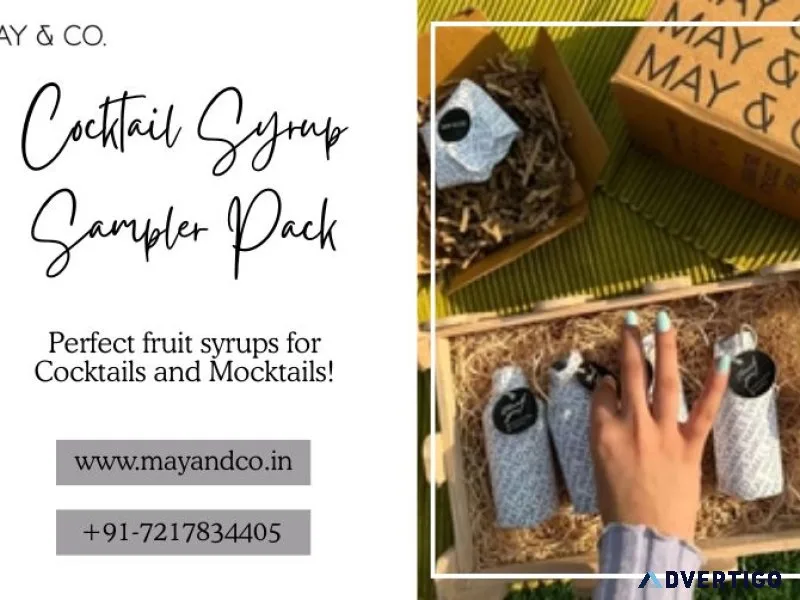 Buy may & co sampler kit – perfect fruit syrups for cocktails
