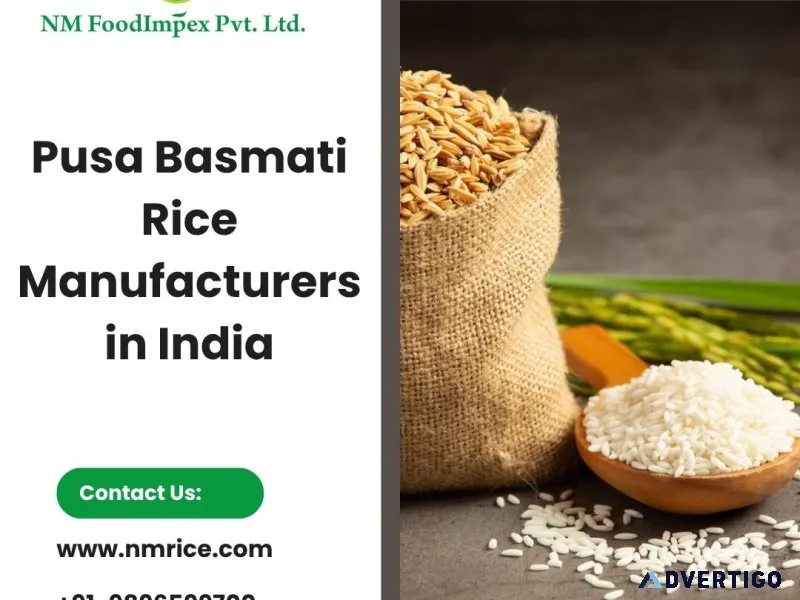 Pusa basmati rice manufacturers in india