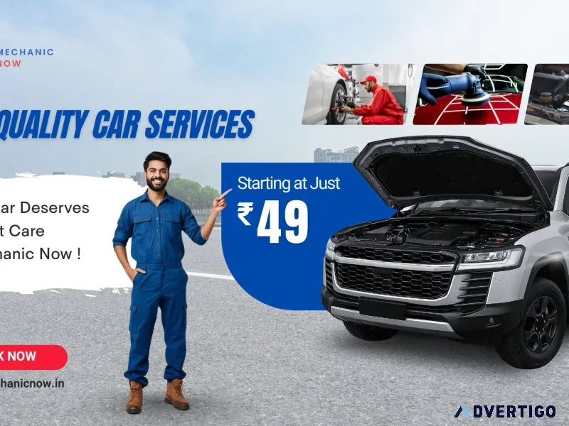 Get affordable car services starting at ₹49 only