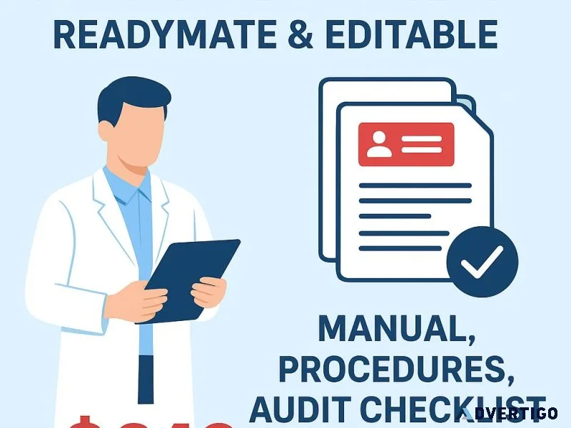 Iso 15189 documents package – manual, procedures & audit checkli