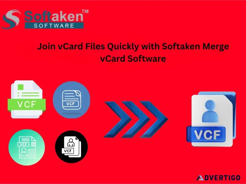 Join vcard files quickly with softaken merge vcard software