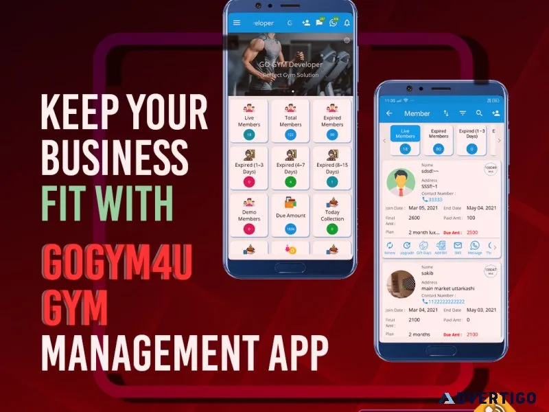 Gogym4u the ultimate gym management mobile app for fitness clubs