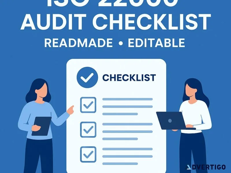 Iso 22000 audit checklist – editable audit tool