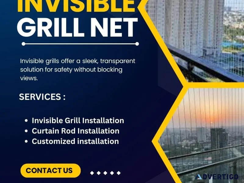 Secure invisible grill installation in jaipur