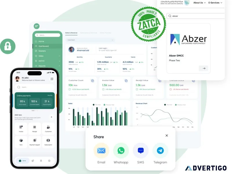 ZATCA Phase 2–Compliant e-Invoicing and Revenue Automation
