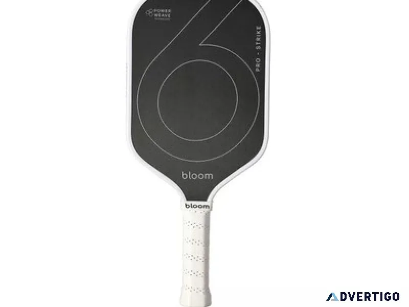 Bloom strike pickleball paddle with powerweave technology for pr